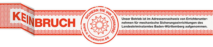 Prüfsiegel der Initiative k-einbruch.de