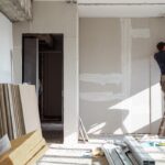 Trockenbau während einer Komplettsanierung